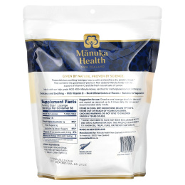 Manuka Health, Леденцы с медом Manuka, натуральный лимон, MGO 400+, 58 леденцов