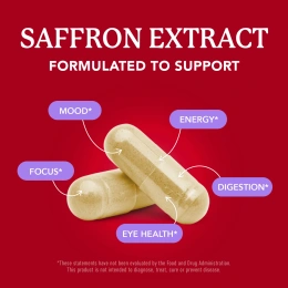 SMNutrition, экстракт шафрана, 88,5 мг, 90 капсул