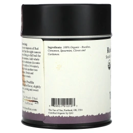 The Tao of Tea, 100% органический южноафриканский ройбуш и специи, чай из красного куста, 114 г (4 унции)