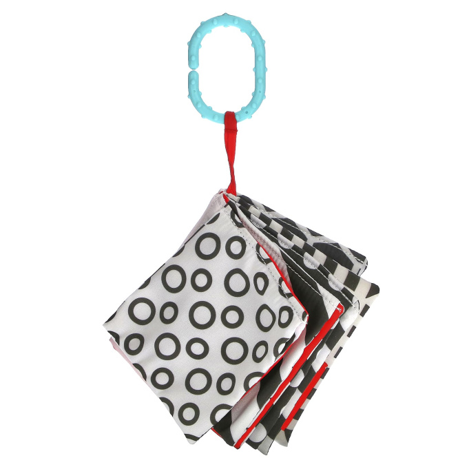 Sassy, Развивающие игрушки, тетрадь Peek-A-Boo, для детей от 0 месяцев, 1 штука