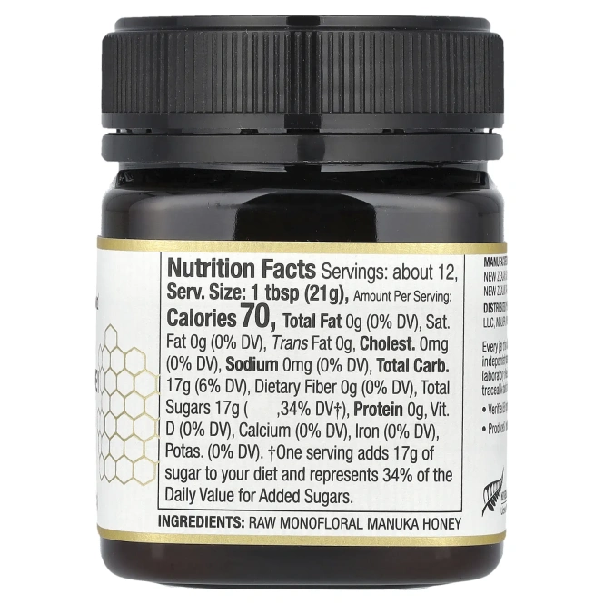 Wedderspoon, Необработанный мед манука, MGO 850+, 250 г (8,8 унции)