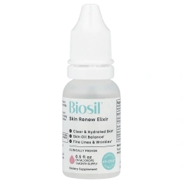 Biosil, Эликсир для кожи, омолаживающий эликсир + цинк, 15 мл (0,5 жидк. унции)