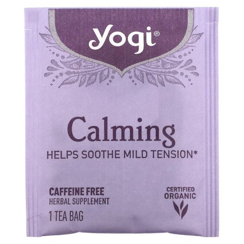Yogi Tea, Calming, без кофеина, 16 чайных пакетиков, 29 г (1,02 унций)