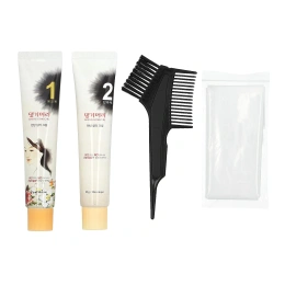 Doori Cosmetics, Daeng Gi Meo Ri, краска для волос с лекарственными травами, оттенок черный, 1 набор