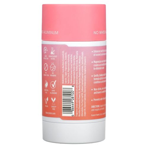 Crystal Body Deodorant, Обогащенный магнием дезодорант, кокос и ваниль, 70 г (2,5 унции)