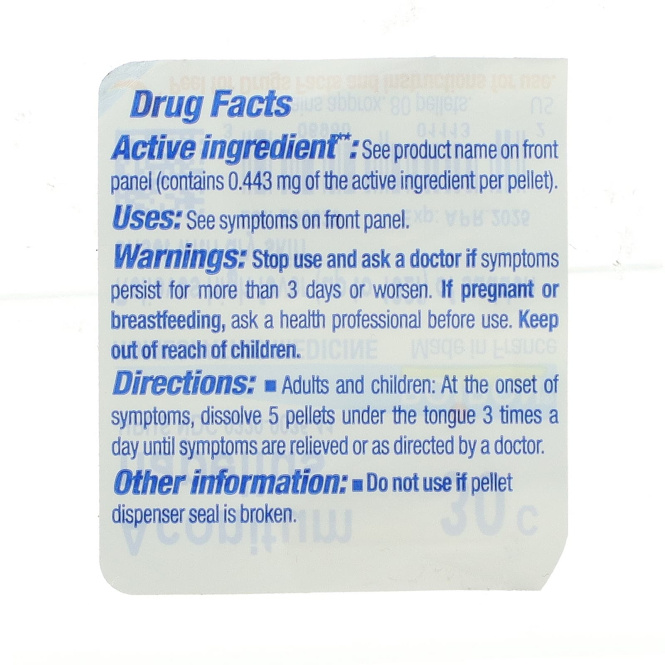 Boiron, Single Remedies, Аконит клобучковый, 30C, прибл. 80 гранул