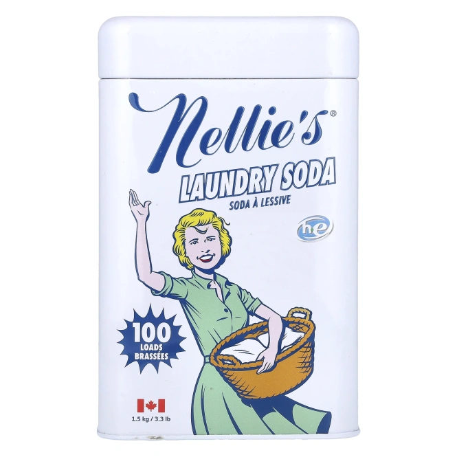 Nellie's, Сода для стирки, 100 загрузок, 3,3 фунта (1,5 кг)