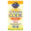 Garden of Life, Vitamin Code, необработанный витамин D3, 2000 МЕ, 120 капсул UltraZorbe