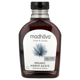 Madhava, органическая янтарная необработанная голубая агава, 667 г (23,5 унции)