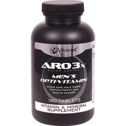 Vitacost, ARO3x™ Black Series, Opti-Vitamin, мультивитамины для мужчин, 180 таблеток