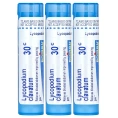 Boiron, Lycopodium, от вздутия живота и газообразования, гранулы Meltaway, 30C, 3 пробирки, 80 гранул в каждой