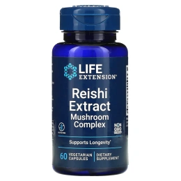 Life Extension, Комплекс из экстракта грибов Рейши, 60 вегетарианских капсул
