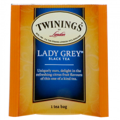 Twinings, Lady Grey Black Tea, 20 чайных пакетиков, 40 г (1,41 унц.)