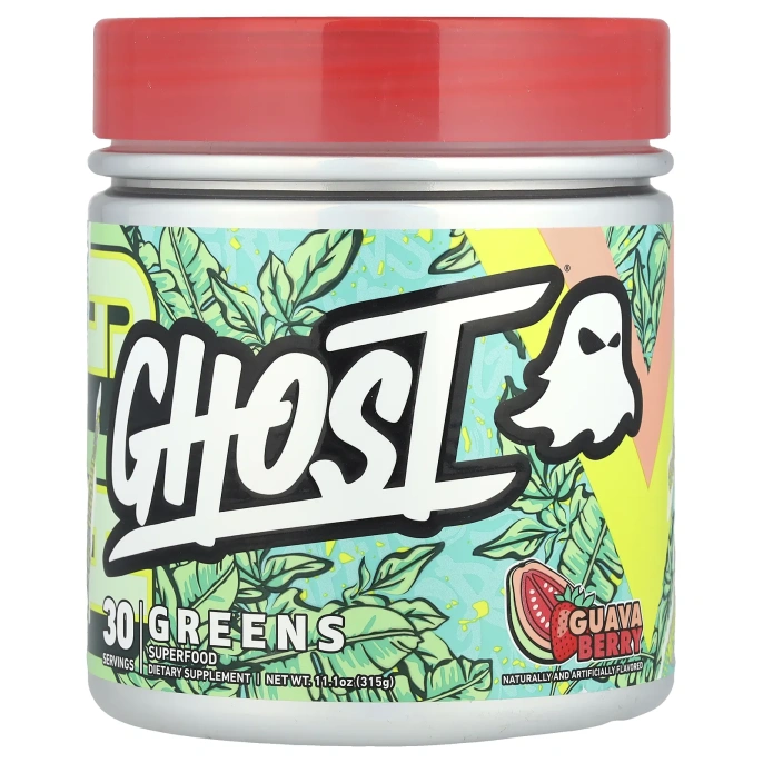 Ghost, Greens, ягоды гуавы, 315 г (11,1 унции)