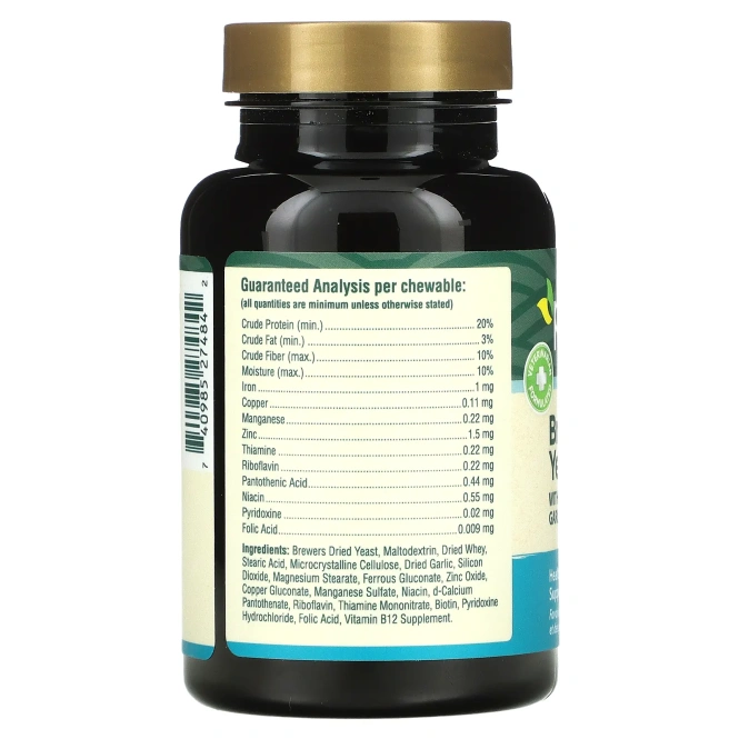 petnc NATURAL CARE, Природная забота о питомцах, пивные дрожжи, печень, вкус печени, 250 жевательных резинок