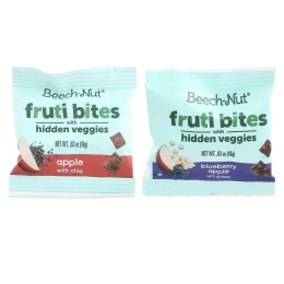 Beech-Nut, Fruti Bites со скрытыми овощами, набор со вкусом, 12 пакетиков по 18 г (0,63 унции)