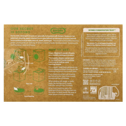 Happy Elephant, Белье для стирки, без отдушек, 62 листа, 165 г (5,82 унции)