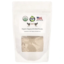 J&R Port Trading, Organic Slippery Elm Bark, органический порошок из коры скользкого вяза, 4 oz