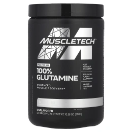 Muscletech, Essential Series, Platinum 100%, глютамин, без добавок, 5 г, 300 г (10,58 унции)