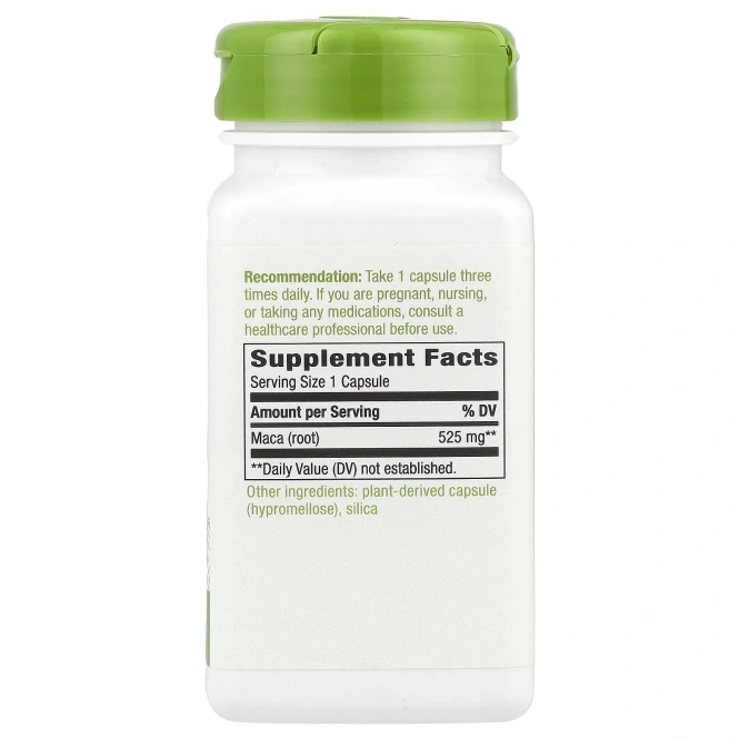 Nature's Way, Корень маки, 525 мг, 100 растительных капсул