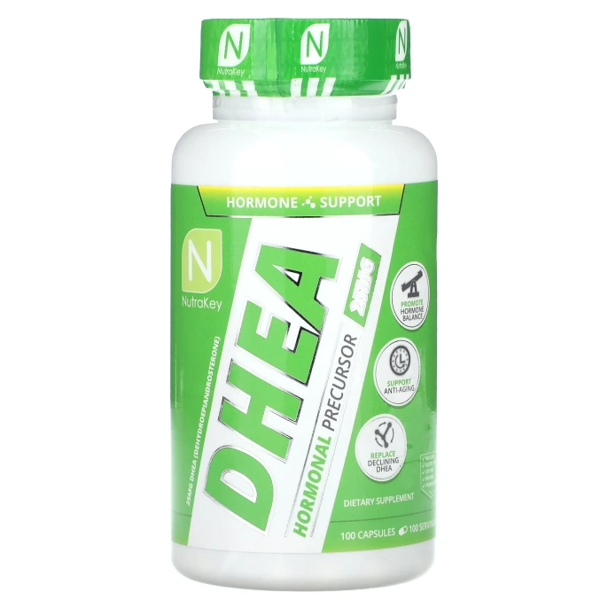 Nutrakey, ДГЭА, 25 мг, 100 капсул