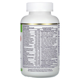 Paradise Herbs, Earth's Blend, комплекс суперфудов и мультивитаминов с железом, для приема один раз в день, 120 вегетарианских капсул