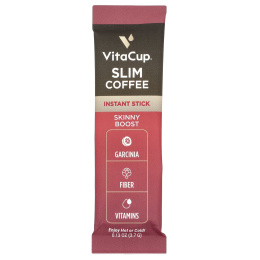 VitaCup, Растворимый кофе Slim Blend, средней обжарки, 24 палочки, по 3,7 г (0,13 унции) каждая