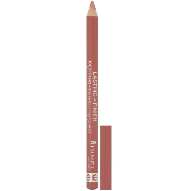 Rimmel London, Контурный карандаш для губ Lasting Finish, 1000 Kisses Stay On, оттенок 081 «Пикантный нюд», 1,2 г