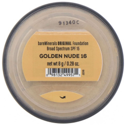 bareMinerals, Original, тональная основа, SPF 15, оттенок «Золотистый нюдовый 16», 8 г
