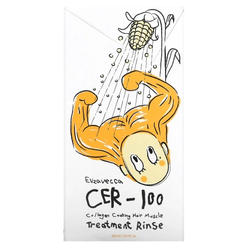 Elizavecca, CER-100 Collagen Coating Hair Muscle Treatment Rinse, 16.9 fl oz (500 ml)