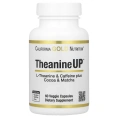 California Gold Nutrition, TheanineUP, концентрация и энергия, L-теанин и кофеин, 60 вегетарианских капсул