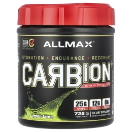 ALLMAX Nutrition, CARBion+ с электролитами, лимонный лайм, 30,7 унц. (870 г)