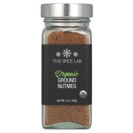 The Spice Lab, Органический молотый мускатный орех, 56 г (2 унции)