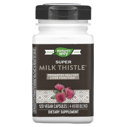 Nature's Way, Super Milk Thistle, 120 веганских капсул
