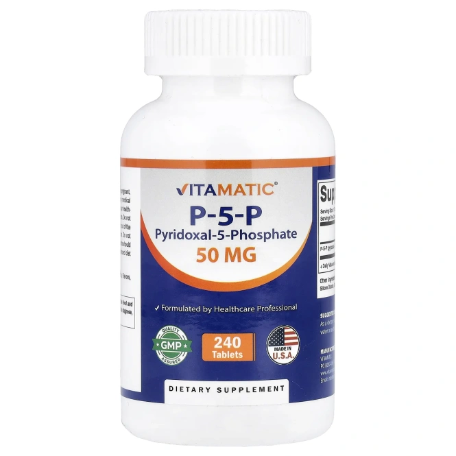 Vitamatic, P-5-P, 50 мг, 240 таблеток