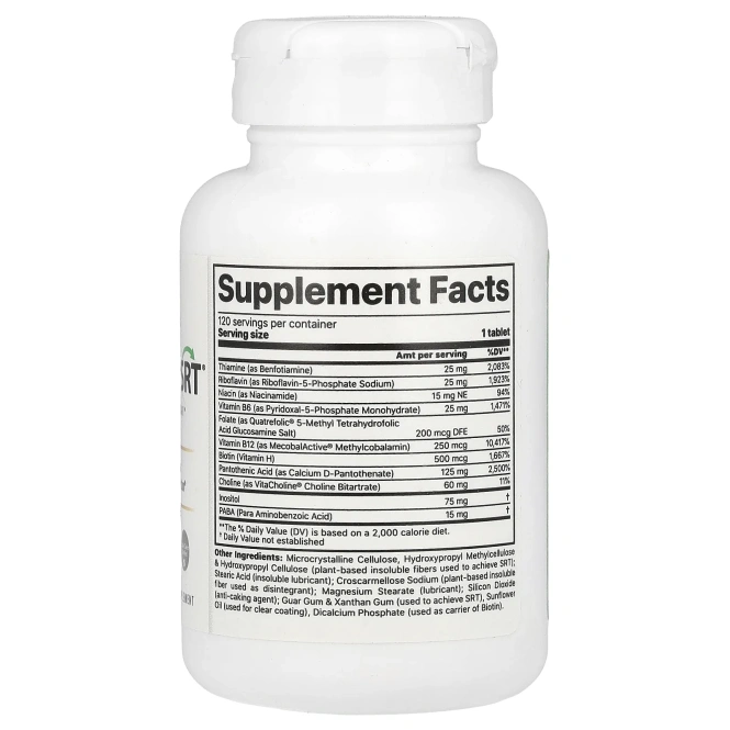Jigsaw Health, Активированный витамин группы B с SRT®, 120 таблеток