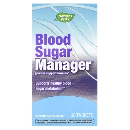 Nature's Way, Blood Sugar Manager, регулятор уровня сахара в крови, 60 таблеток
