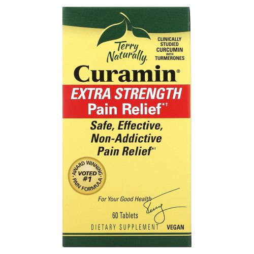 EuroPharma, Terry Naturally, Curamin, Extra Strength Pain Relief, 60 Tablets