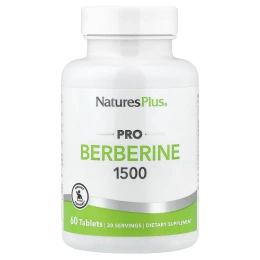 NaturesPlus, Pro Berberine 1500, 60 таблеток (750 мг в 1 таблетке)