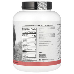 Levels, Порошок из сывороточного протеина от травяного откорма, со вкусом клубники, 2,27 кг (5 фунтов)