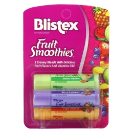 Blistex, Фруктовые коктейли, защищает губы/солнцезащитный , SPF 15, 3 палочки, .10 унций (2.83 г) шт.