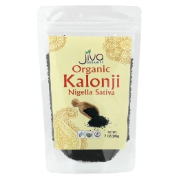 Jiva Organics, Органический калонджи, чернушка сатива, 200 г (7 унций)