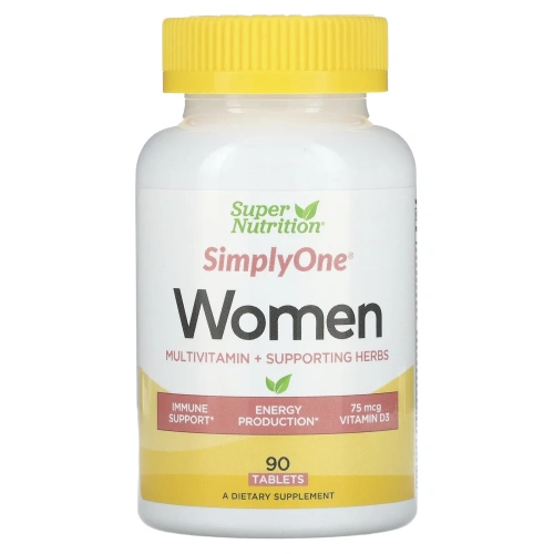 Super Nutrition, SimplyOne, тройная сила для женщин! 90 таблеток