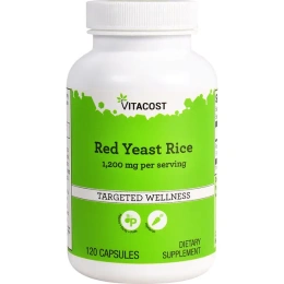 Vitacost, красный ферментированный рис, 120 капсул (600 мг в 1 капсуле)
