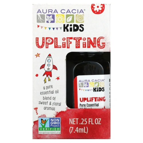 Aura Cacia, Kids, смесь чистых эфирных масел, для бодрости, 7,4 мл (0,25 жидк. Унции)