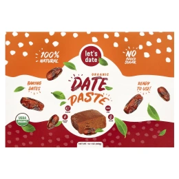 Let's Date, Органическая финиковая паста, 400 г (14,1 унции)