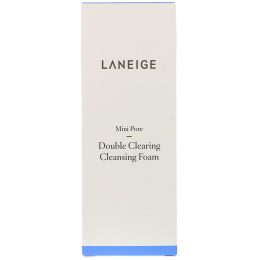 Laneige, Мини-поры, двойная осветляющая очищающая пена, 150 мл