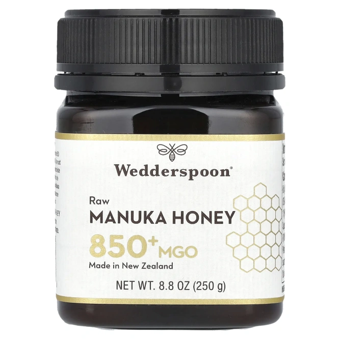Wedderspoon, Необработанный мед манука, MGO 850+, 250 г (8,8 унции)