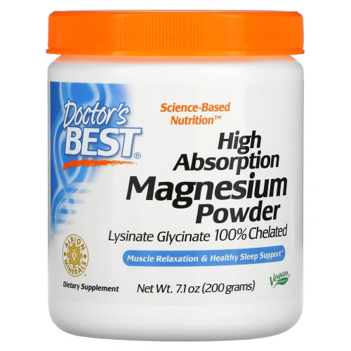 Doctor's Best, High Absorption Magnesium Powder with TRAACS, 7.1 oz (200 g)