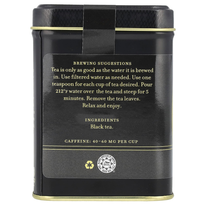 Harney & Sons, Смешанный черный чай, английский завтрак, 112 г (4 унции)